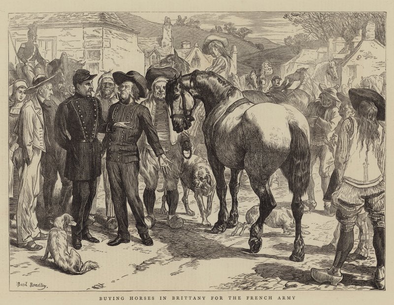 Kjøpe hester i Bretagne for den franske hæren av Basil Bradley