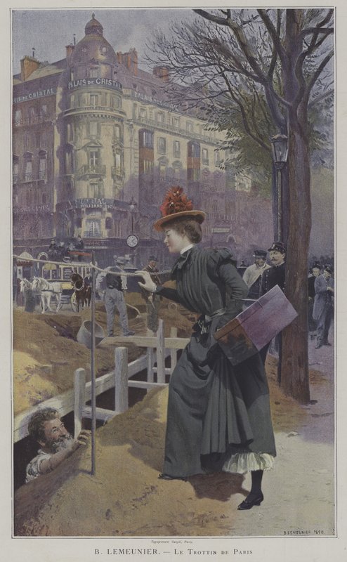 Le Trottin de Paris (Parisian Dressmakers Errand Girl) av Basile Lemeunier