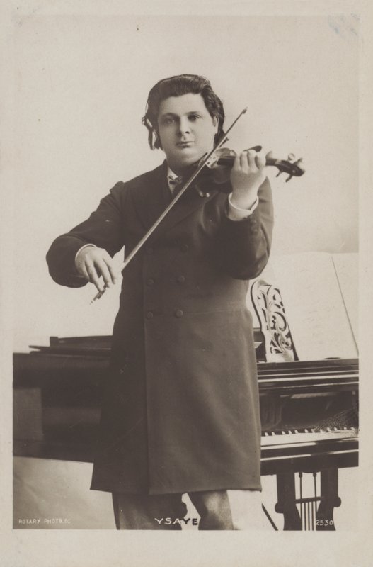 Eugene Ysaye , belgisk fiolinist, komponist og dirigent av Belgian Photographer