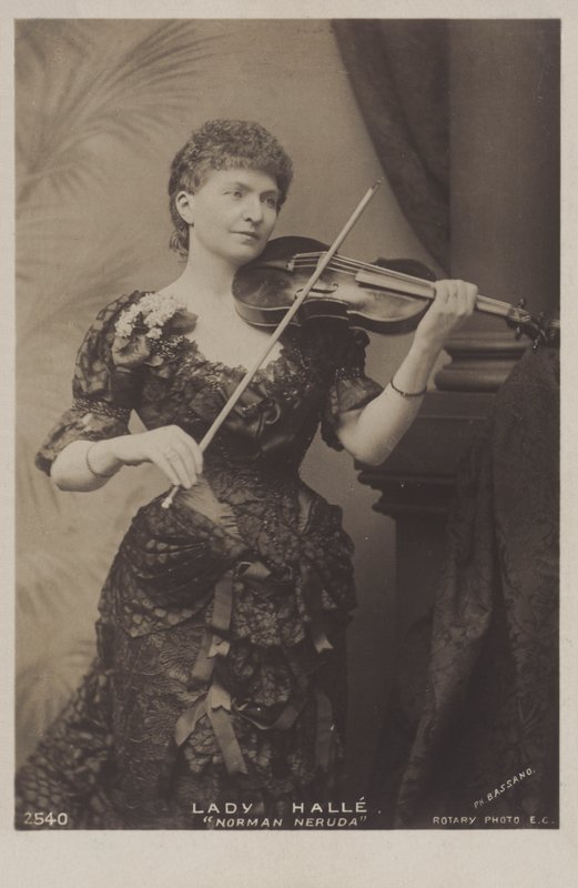 Wilma Neruda, Lady Halle, moravisk fiolinist av Belgian Photographer