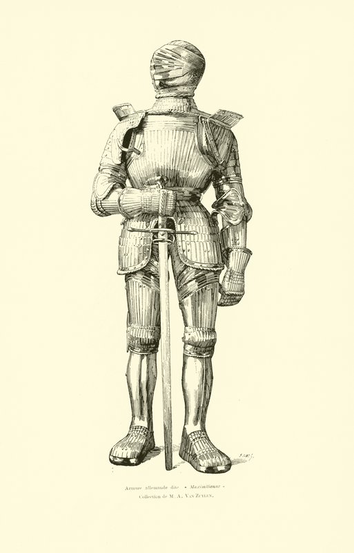 Tysk Maximilian-rustning av Belgian School