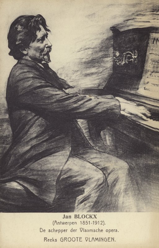 Jan Blockx , belgisk komponist, pianist og lærer (1851-1912) av Belgian School