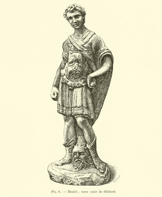 Terrakottastatue av Daniel av Ghiberti av Belgian School