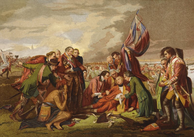 Wolfes død av Benjamin West
