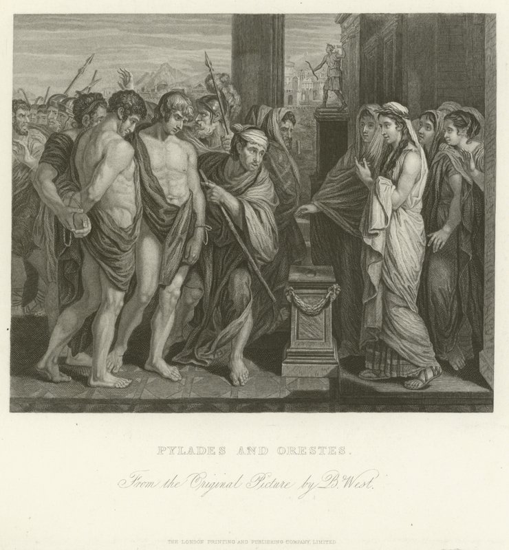 Pylades og Orestes av Benjamin West