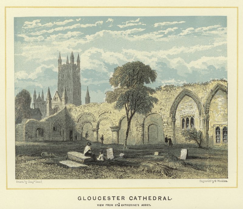 Gloucester Cathedral, utsikt fra St Catherine