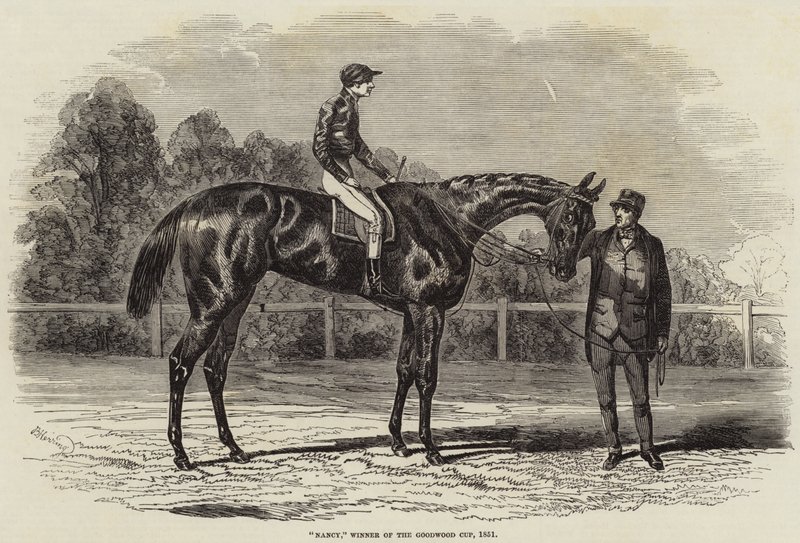Nancy, vinner av Goodwood Cup, 1851 av Benjamin Herring