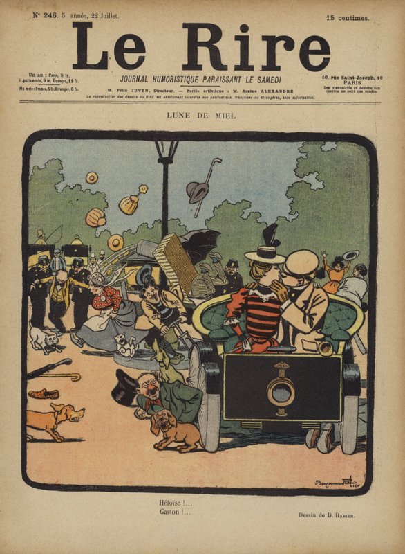 Illustrasjon for Le Rire av Benjamin Rabier