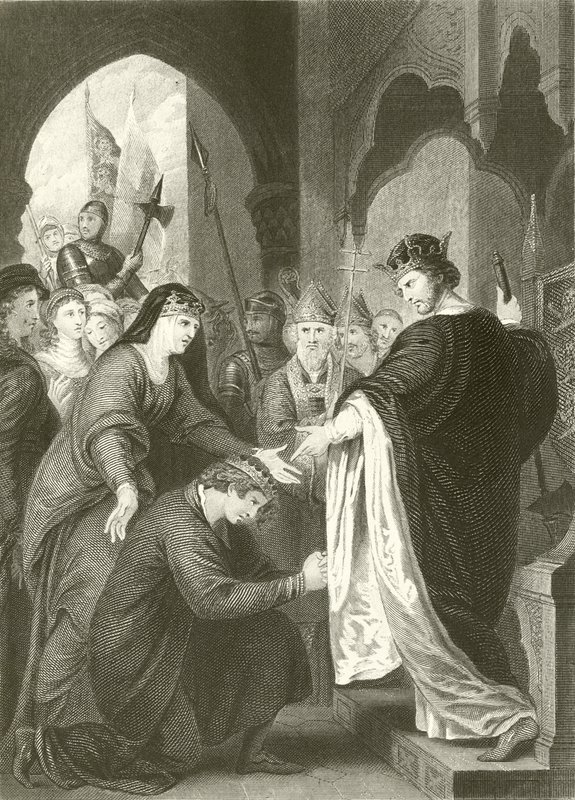 Prins Johns underkastelse til Richard I av Benjamin West