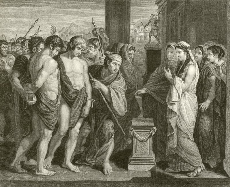 Pylades og Orestes av Benjamin West