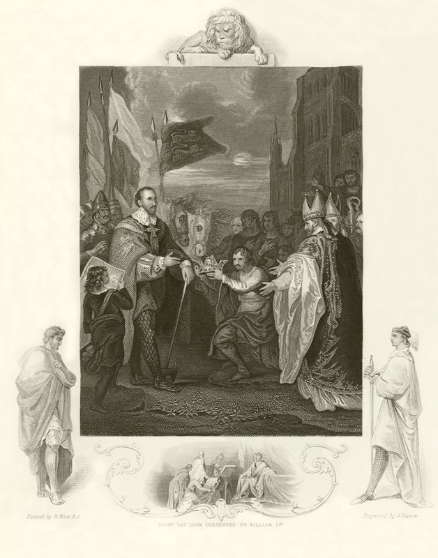 William I mottar kronen av England av Benjamin West