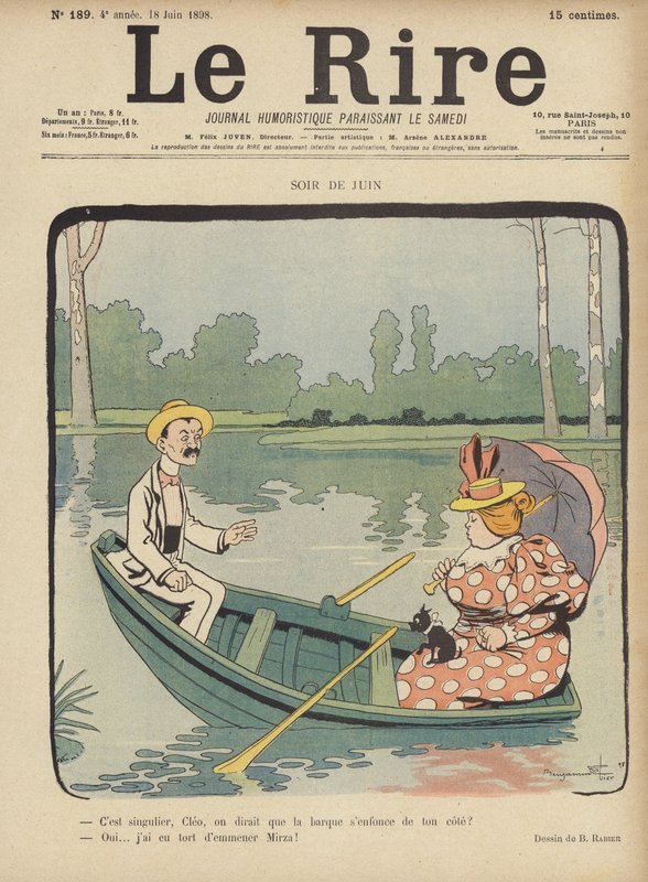 Illustrasjon for Le Rire av Benjamin Rabier