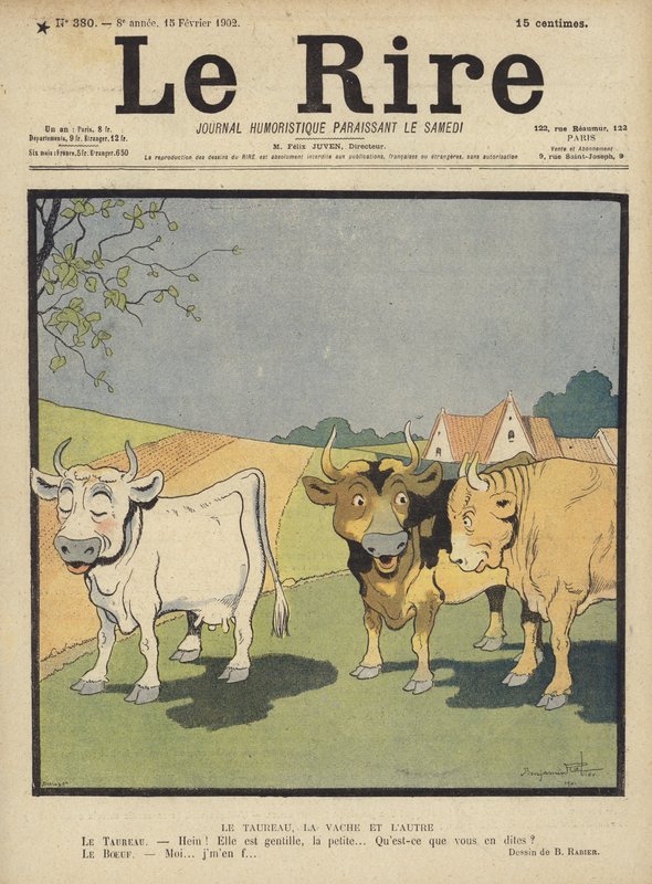 Illustrasjon for Le Rire av Benjamin Rabier