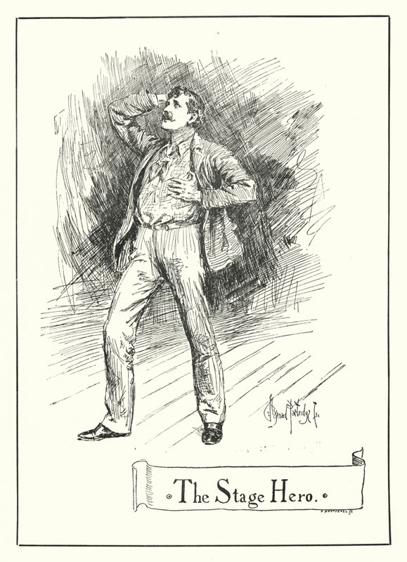 The Stage Hero (gravering) av Bernard (after) Partridge