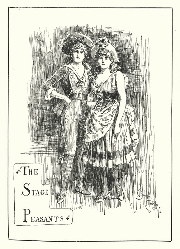 The Stage Peasants (gravering) av Bernard (after) Partridge
