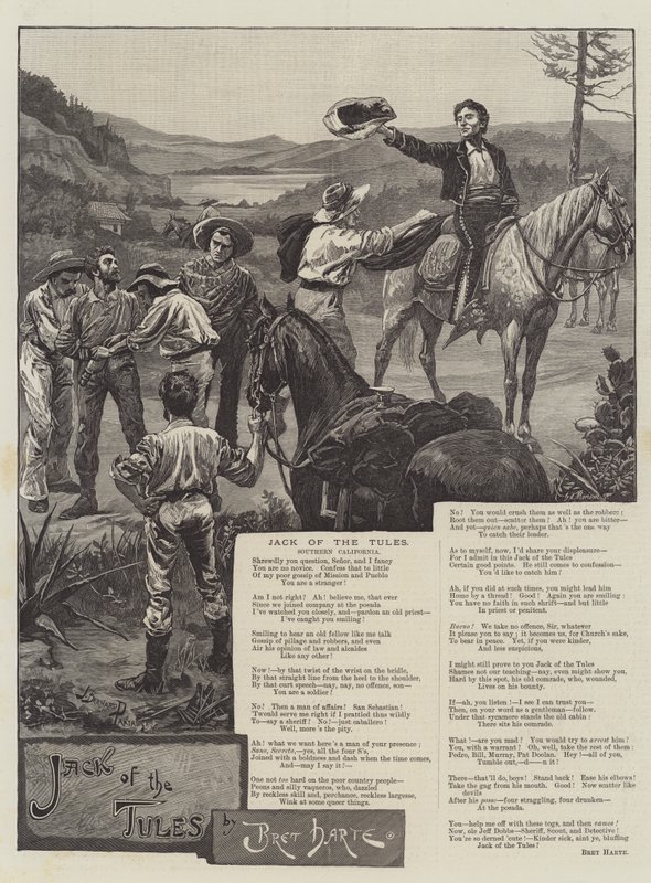 Jack of the Tules, av Bret Harte av Bernard Partridge