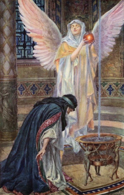 Scene fra Rabbi Ben Ezra av Robert Browning av Bernard Partridge