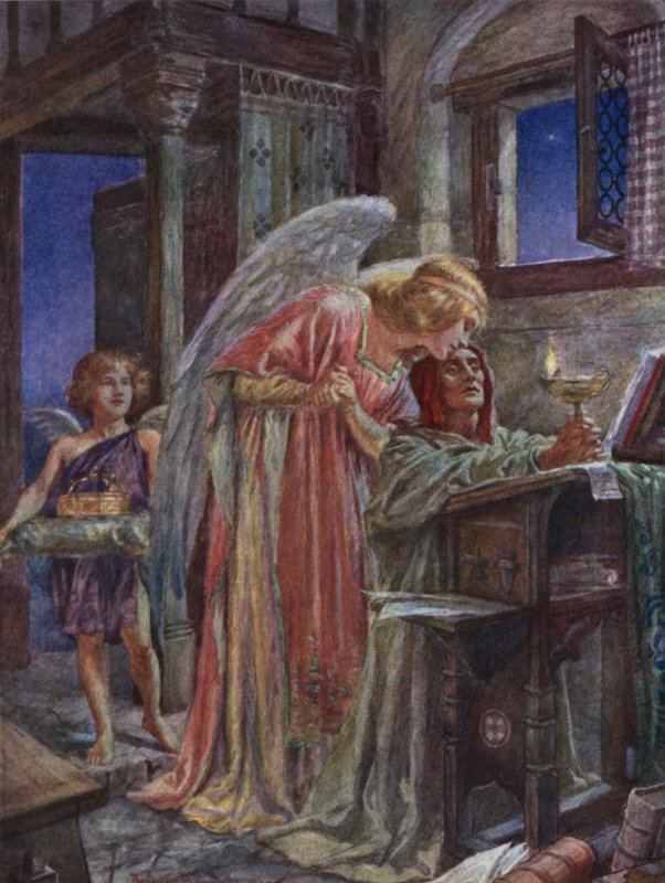 Scene fra Rabbi Ben Ezra av Robert Browning av Bernard Partridge