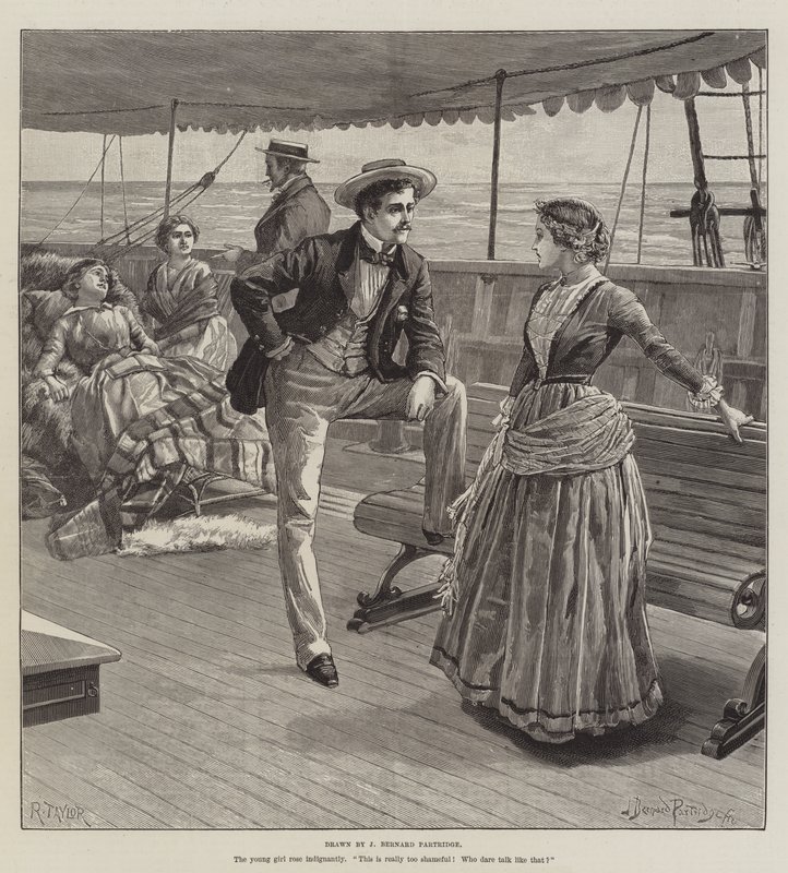 The Crusade of the Excelsior, av Bret Harte av Bernard Partridge