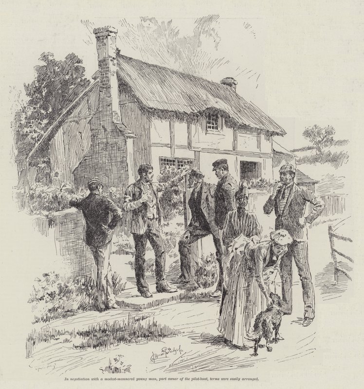 The Strange Adventures of a House-Boat, av William Black av Bernard Partridge