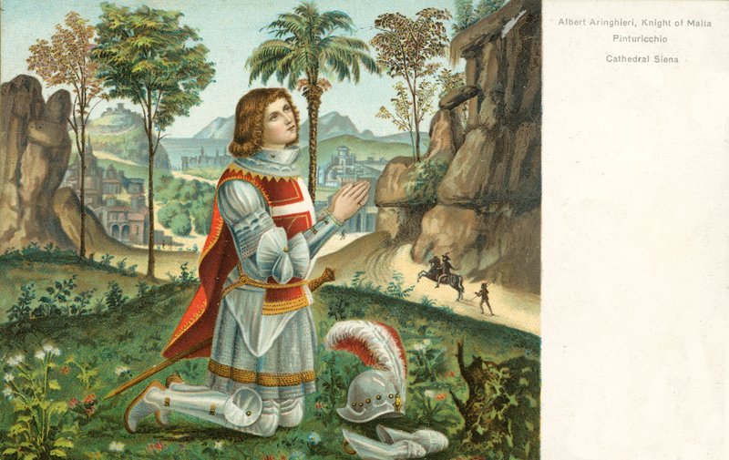 Albert Anringhieri, ridder av Malta, Pinturicchio av Bernardino di Betto Pinturicchio
