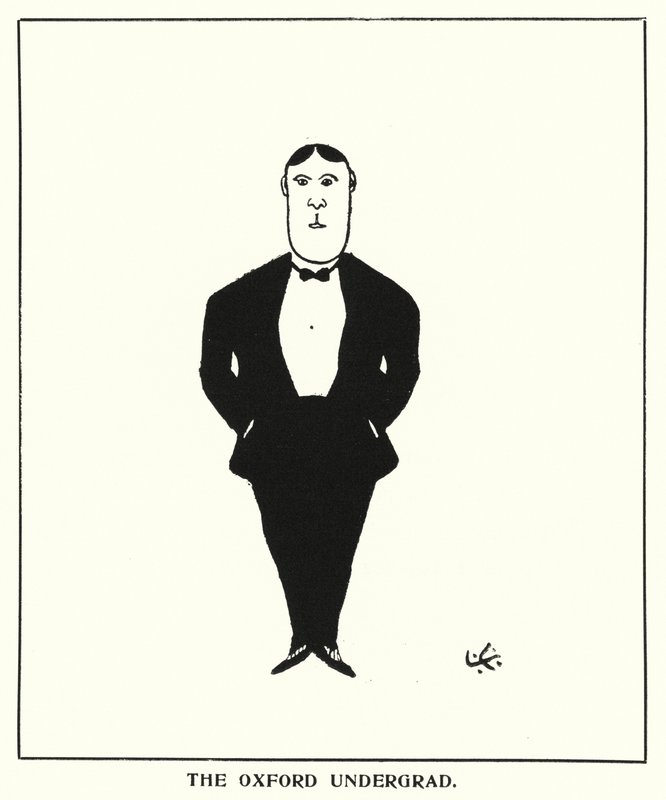 Oxford Quips: The Oxford Undergrad (litho) av Bohun Lynch