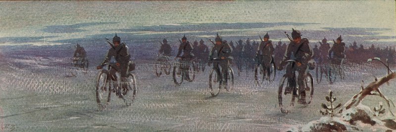 Tyske sykkeltropper i Finland, finsk borgerkrig av Boris Vasilievich Zvorykin