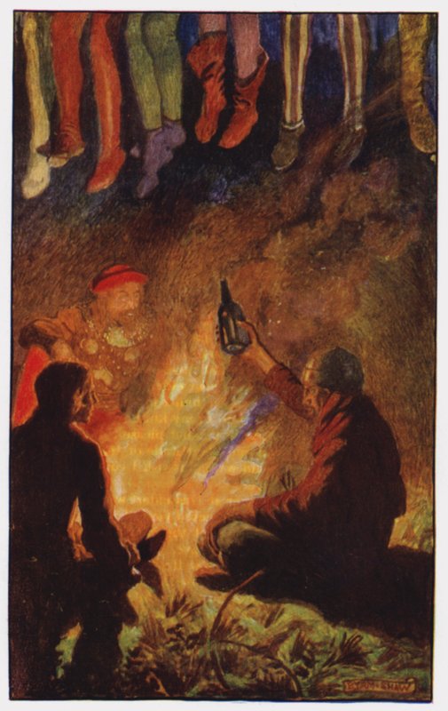 Illustrasjon for The Cloister and The Hearth av Charles Reade (farge litho) av Byam (after) Shaw
