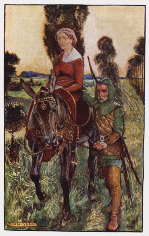 Illustrasjon for The Cloister and The Hearth av Charles Reade (farge litho) av Byam (after) Shaw