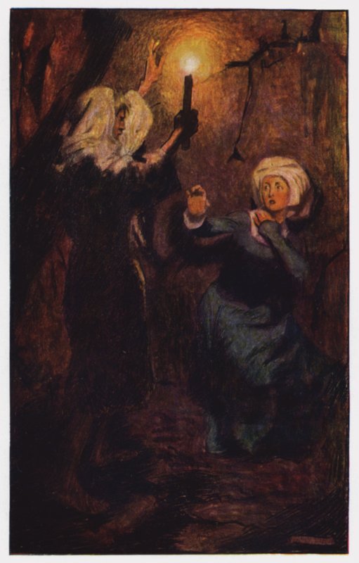 Illustrasjon for The Cloister and The Hearth av Charles Reade (farge litho) av Byam (after) Shaw