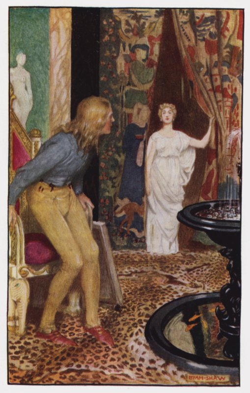 Illustrasjon for The Cloister and The Hearth av Charles Reade (farge litho) av Byam (after) Shaw
