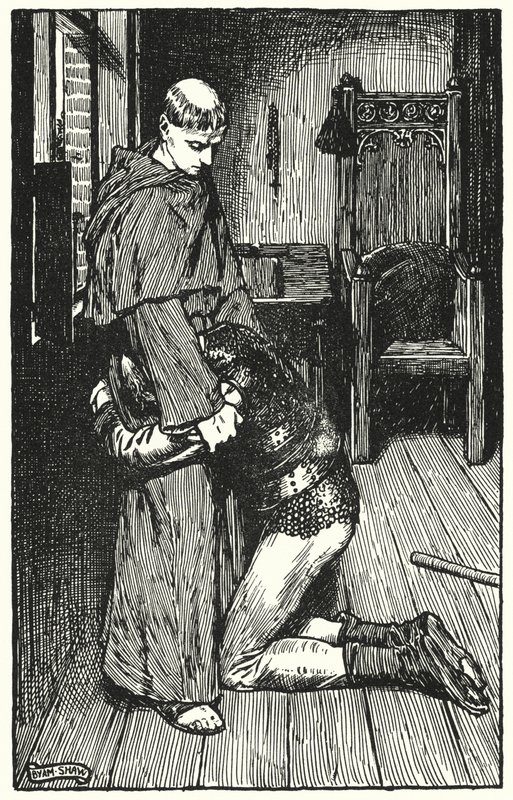 Illustrasjon for The Cloister and The Hearth av Charles Reade (litho) av Byam (after) Shaw