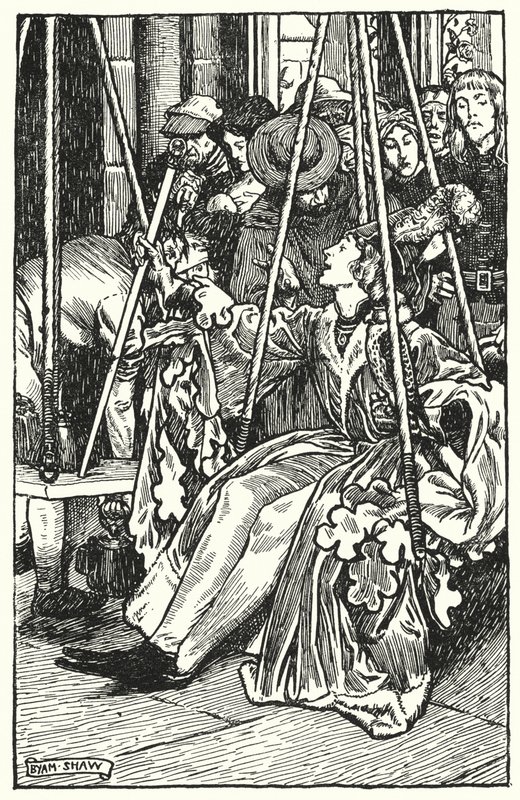 Illustrasjon for The Cloister and The Hearth av Charles Reade (litho) av Byam (after) Shaw