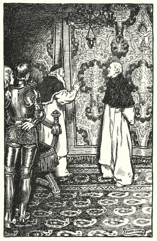 Illustrasjon for The Cloister and The Hearth av Charles Reade (litho) av Byam (after) Shaw