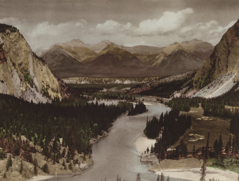 Bow Valley, Banff (fargebilde) av Byron Hill Harmon