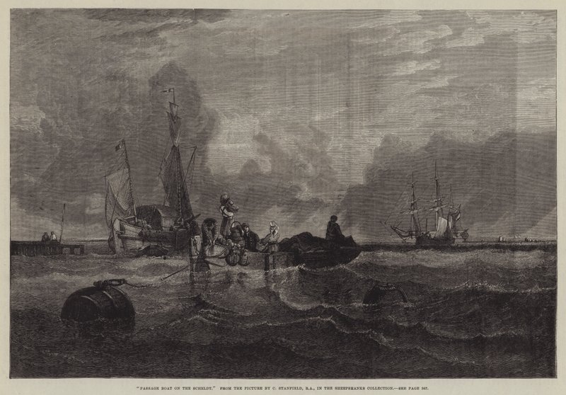 Passasjebåt på Schelde av C. Stanfield