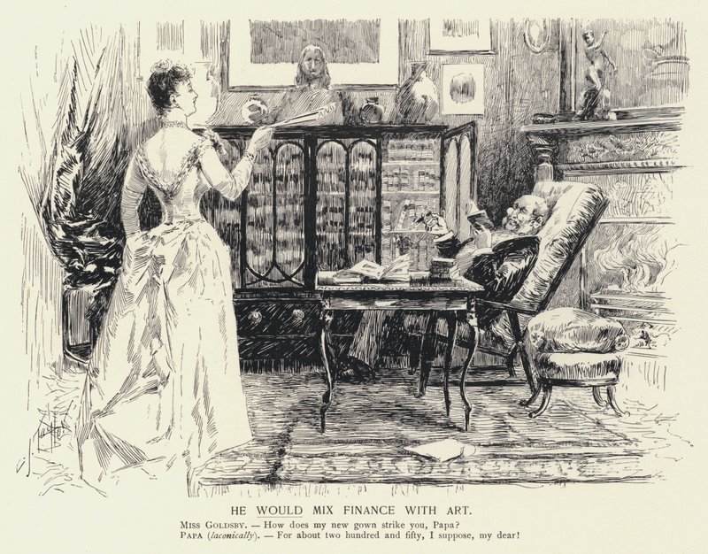 Han ville blande finans med kunst (litho) av C.J. Taylor
