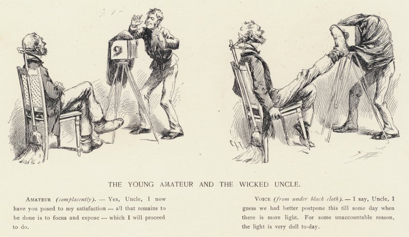 Den unge amatøren og den onde onkelen (litho) av C.J. Taylor