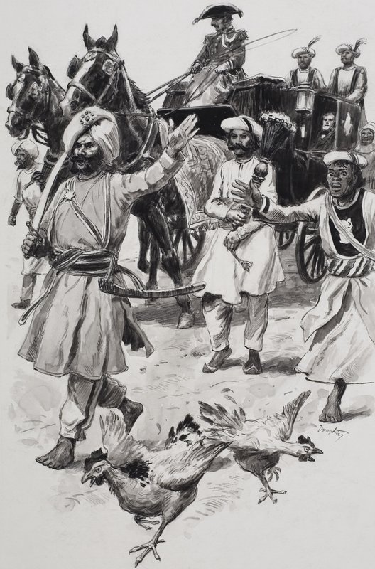 East India Company (gouache på papir) av C.L. Doughty