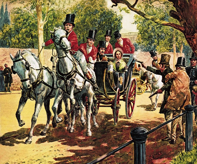 Edward Oxford forsøker å myrde dronning Victoria og prins Albert av C.L. Doughty