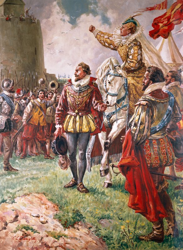 Elizabeth I (1533–1603) Krigerdronningen (gouache på papir) av C.L. Doughty