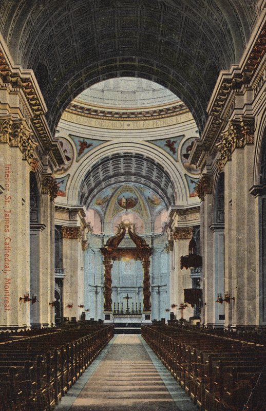 Interiør, St. James-katedralen, Montreal, Canada (bilde) av Canadian Photographer