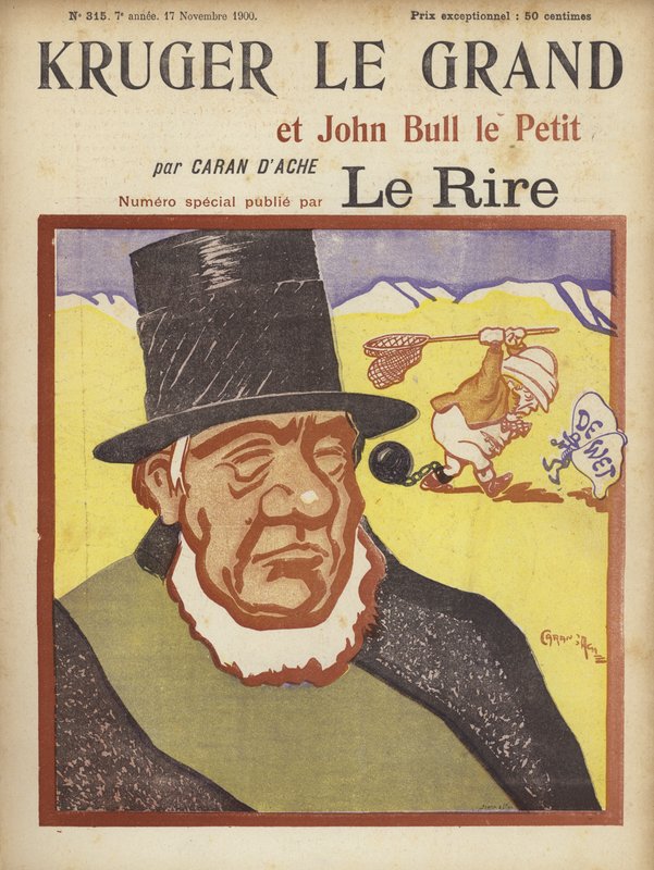 Paul Kruger, illustrasjon for Le Rire av Caran d Ache
