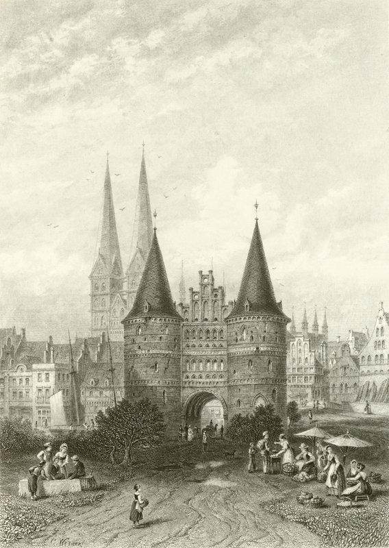 Holsteinporten, Lübeck av Carl Friedrich Heinrich Werner