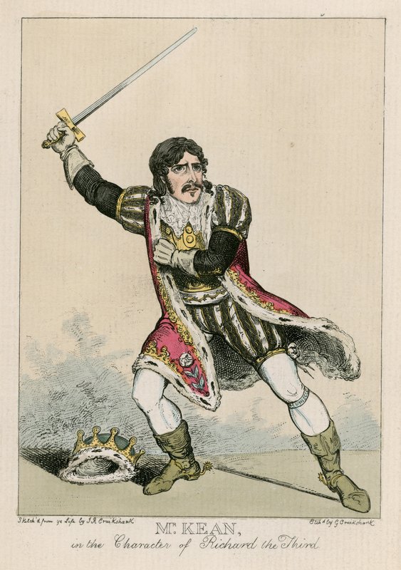 Mr Edmund Kean i karakteren til Richard den tredje av Carl Georg Adolph Hasenpflug