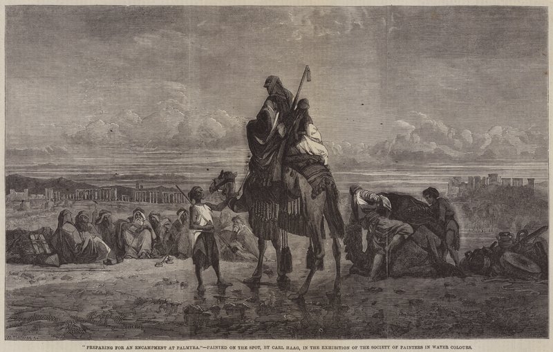 Forbereder for et leir ved Palmyra av Carl Haag