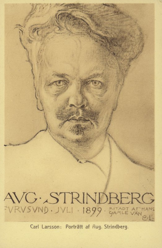 August Strindberg (1849-1912), svensk dramatiker, romanforfatter, poet og kunstner, 1899 av Carl Larsson