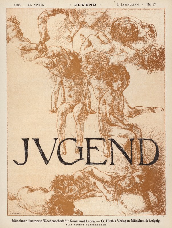 Omslagsillustrasjon til magasinet Jugend av Carl Marr