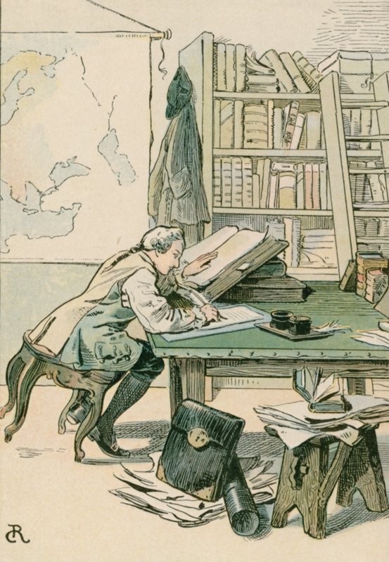 Fredrik den store (1712-1786) som kronprins i Kustrin av Carl Rohling