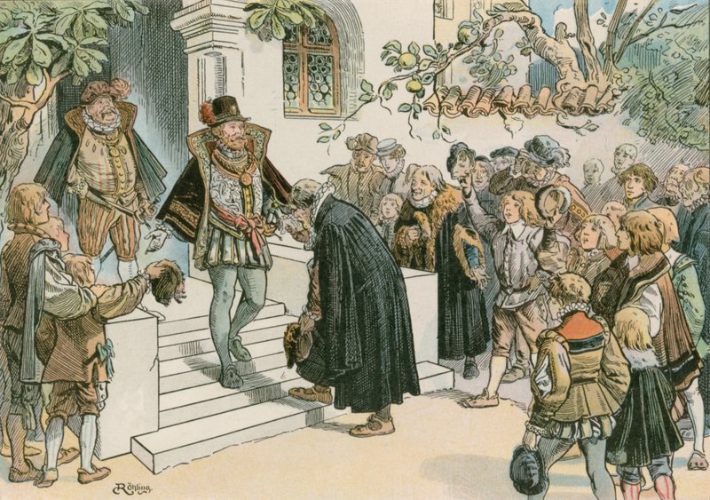 Joachim Friedrich åpnet Joachimsthalsches Gymnasium i 1607 av Carl Rohling